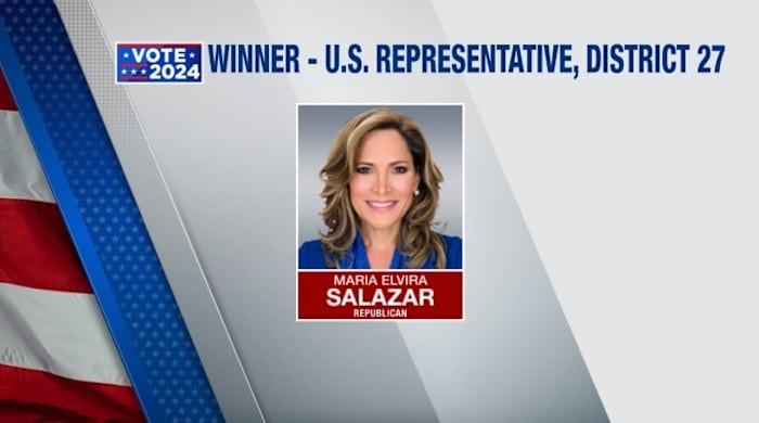 Vote 2024: Republican Maria Elvira Salazar keeps U.S. House of Representatives seat for 3rd termWPLG Local 10