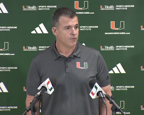 Miami not sure when new QB Carson Beck can begin throwing. Cristobal defends Cam WardWSVN 7News | Miami News, Weather, Sports | Fort Lauderdale